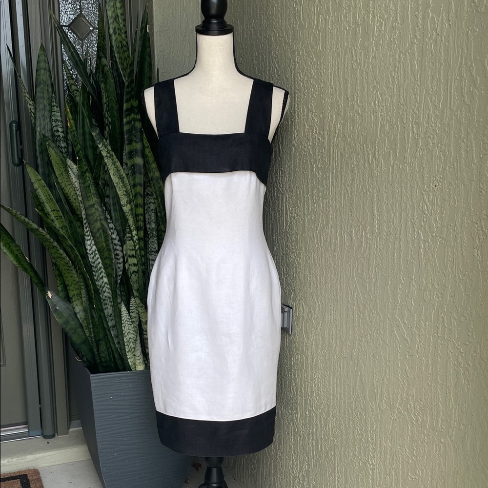 Andrea Jovine Black and White Cocktail Dress